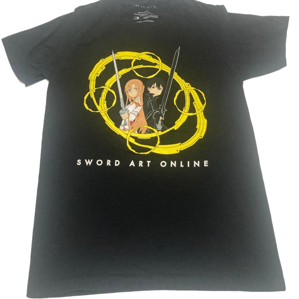 Sword Art Online Graphic Tee, Black, XS, Extra Small